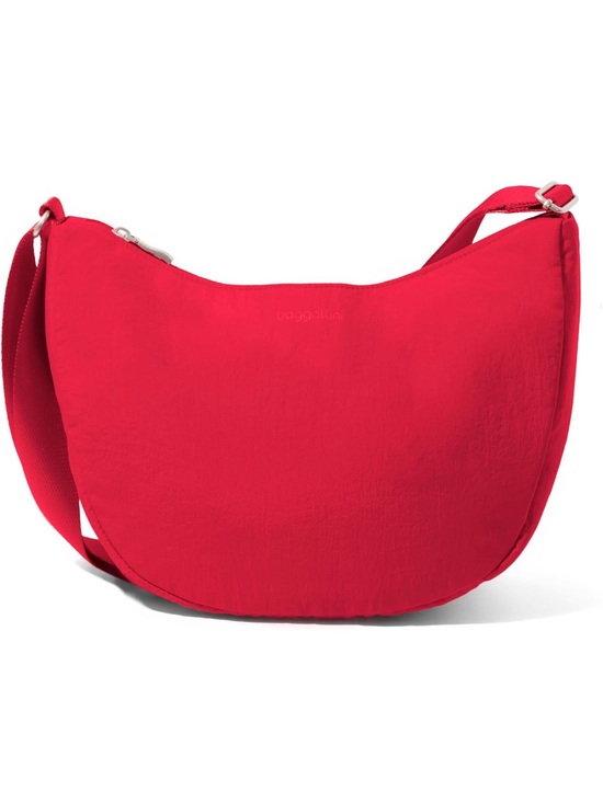 Baggallini Handbags - Baggallini Swift Crescent Bright Red Crossbody Bag